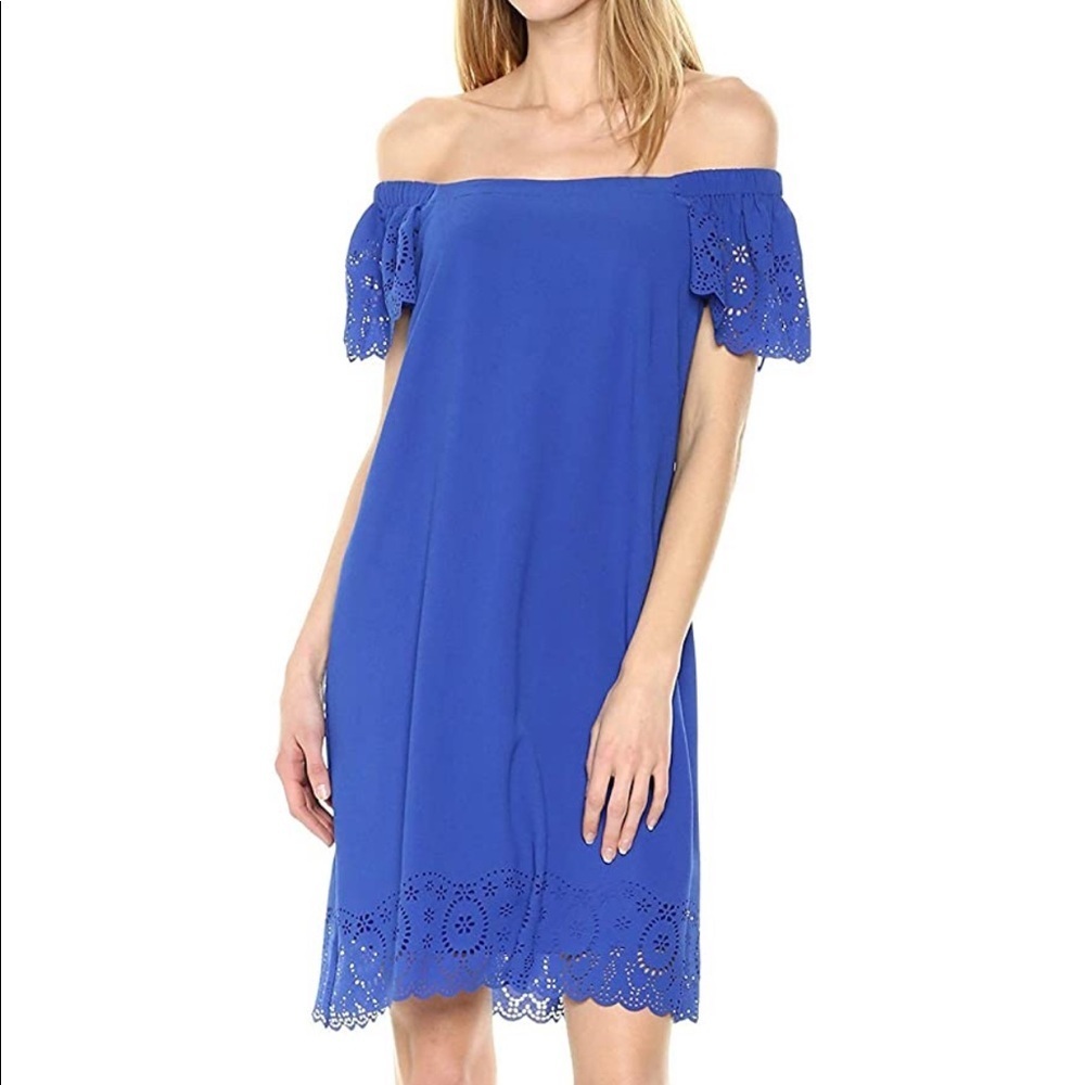 Signature by robbie bee blue dress size 6P